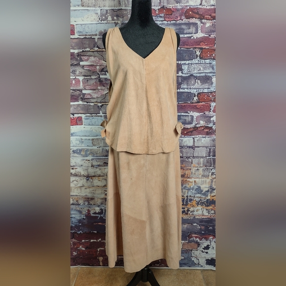 OSUNA Santa Fe Suede Top/Skirt - Picture 1 of 12